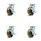Service Caster 5 Inch High Temp Phenolic Swivel Caster Set with Roller Bearings and Brakes SCC SCC-30CS520-PHRHT-TLB-4 - alternate 1